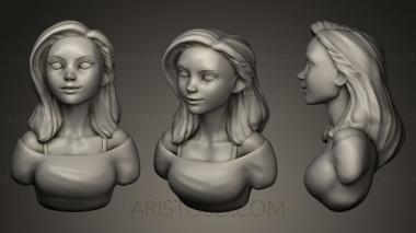 Figurines of girls (STKGL_0018) 3D model for CNC machine